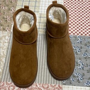 Cozy Brown Suede Boots
